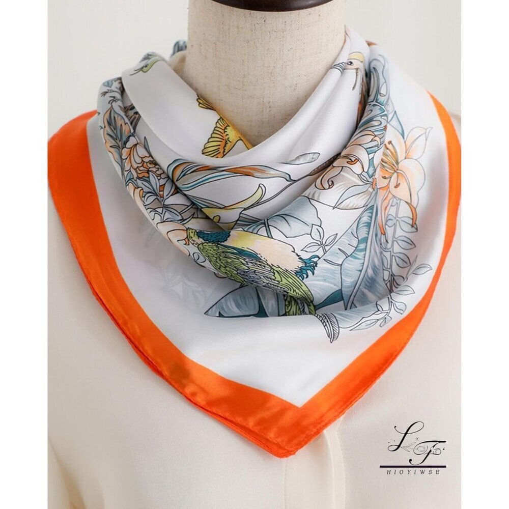 Satin Bandanas Head A30 Song Scarf Women Lightweight Silk Hair Wrap Sleep Scarf - Picture 5 of 6